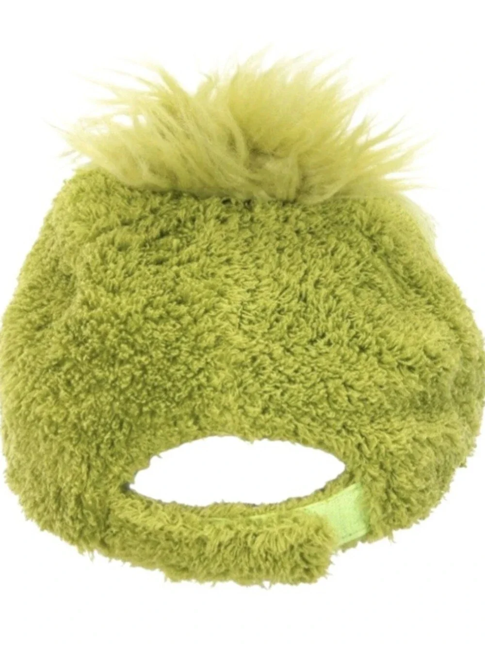 Dr. Seuss Grinch Fuzzy Cap in Green For Kids. Adjustable Strap NWT!